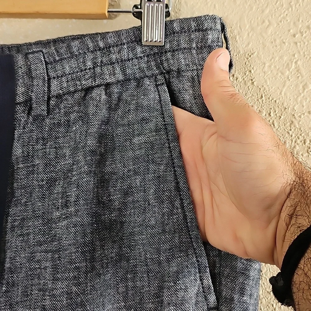 Banana Republic Gray Chinos with Tapered Legs.